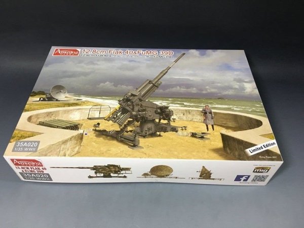 Amusing Hobby 35A020 12.8cm Flak 40 &amp; FuMG 39D (1:35)