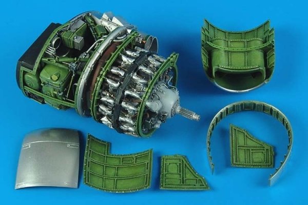 Aires 2167 P-47D Thunderbolt engine set 1/32 HASEGAWA