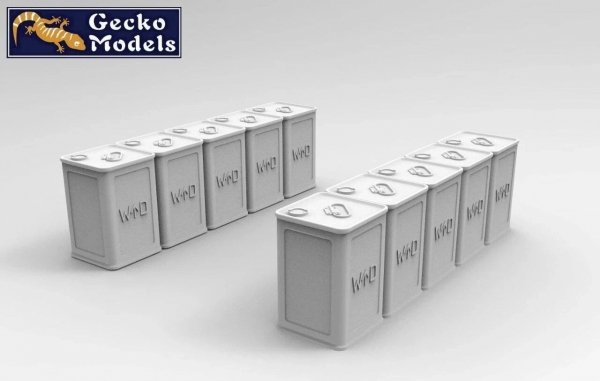 Gecko Models 35GM0157 Early Type British 4 Gallon Flimsies (Value Pack) 1/35