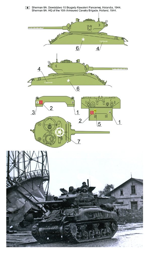 Toro 16D01 Polish Shermans vol.1 Sherman IIA / M4A1 (76)W 1st Polish Armoured Division (for ILK 61616) 1/16