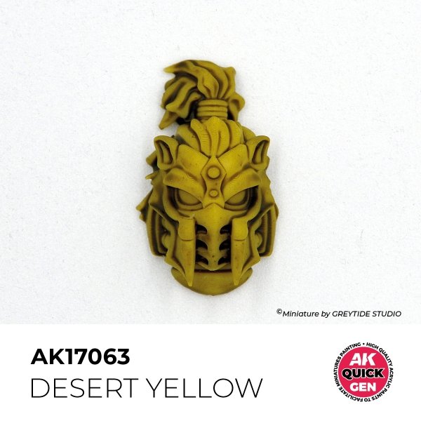 AK Interactive AK17063 DESERT YELLOW – QUICK GEN COLOR 18ml