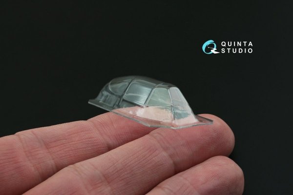 Quinta Studio QC48020 Yak-1B correction vacuformed clear canopy 1 pcs (for Accurate miniatures/Zvezda/Eduard kit) 1/48