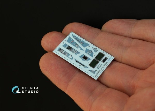 Quinta Studio QD48082 Su-57 3D-Printed &amp; coloured Interior on decal paper (for Zvezda kit) 1/48