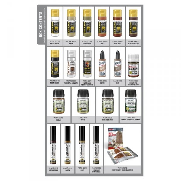 AMMO of Mig Jimenez 7710 SOLUTION BOX 09 - Brick Buildings