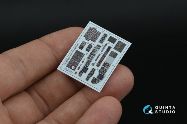 Quinta Studio QD+48484 Lynx Mk88A 3D-Printed &amp; coloured Interior on decal paper ( Airfix )( with 3D-printed resin parts ) 1/48