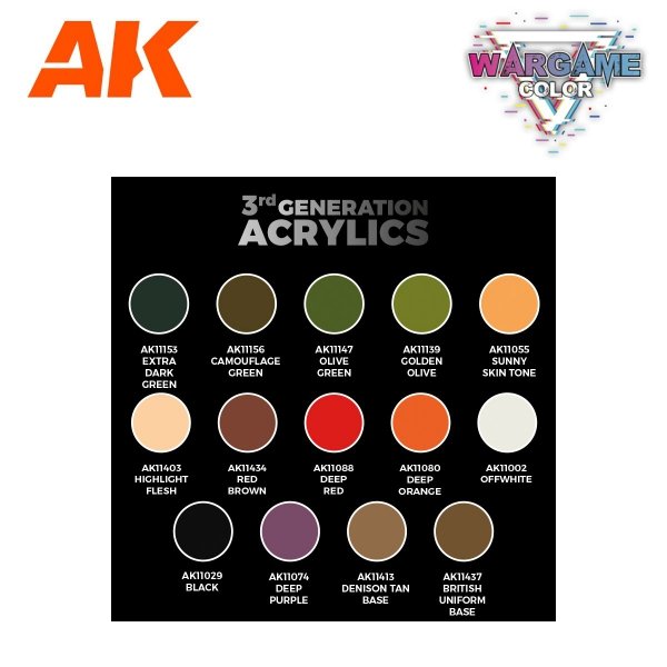 AK Interactive AK11768 BATTLE ORC – WARGAME STARTER SET – 14 COLORS &amp; 1 FIGURE