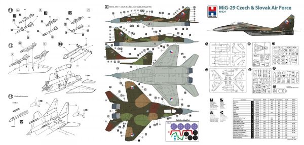 Hobby 2000 48024 MiG-29 Czech &amp; Slovak Air Force ( ACADEMY + CARTOGRAF + MASK ) 1/48