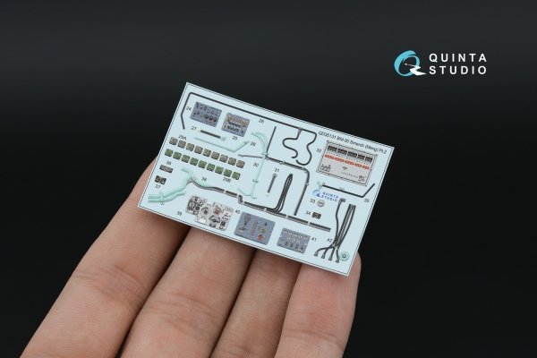 Quinta Studio QD35131 BM-30 Smerch 3D-Printed &amp; coloured Interior on decal paper (Meng) 1/35