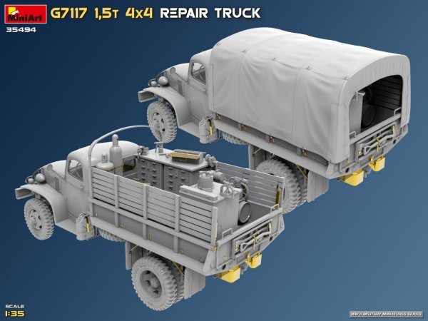 MiniArt 35494 G7117 1,5T 4x4 Repair Truck 1/35
