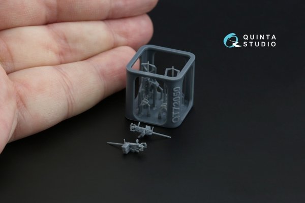 Quinta Studio QT72050 Browning .30 M2 AN (flexible) Machine Gun, 2 pcs (for all kits) 1/72