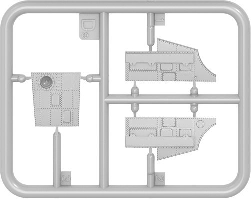 MiniArt 48060 P-47M THUNDERBOLT. DORSAL FIN. BASIC KIT 1/48