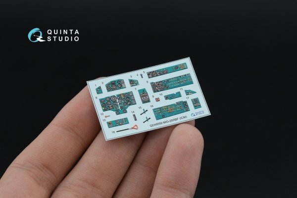 Quinta Studio QD+48559 MiG-25RBF 3D-Printed &amp; coloured Interior on decal paper (ICM) (with 3D-printed resin parts) 1/48