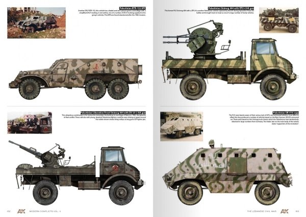 AK Interactive AK285 WARS IN LEBANON VOL. 2 – MODERN CONFLICTS PROFILE GUIDE VOL. II