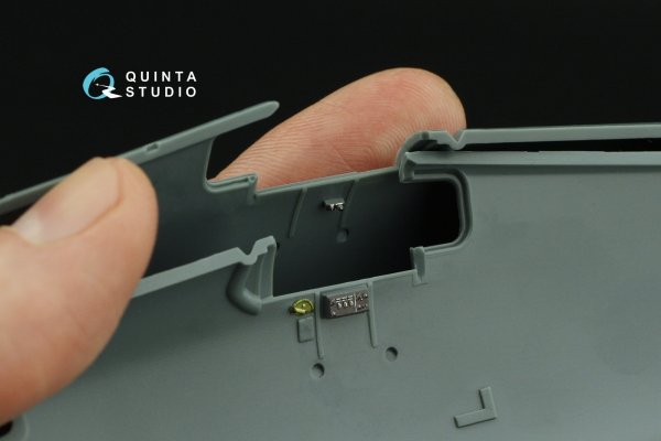 Quinta Studio QD48428 F6F-5N Hellcat 3D-Printed coloured Interior on decal paper (Eduard) 1/48