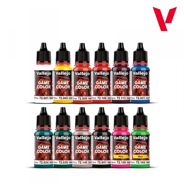 Vallejo 72313 Sci-Fi Paint Set ( exclusive miniature ) - Game Color 12x 18ml
