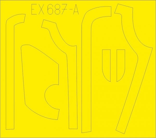 Eduard EX687 B-17G antiglare panels (DL &amp; BO production) 1/48 HKM