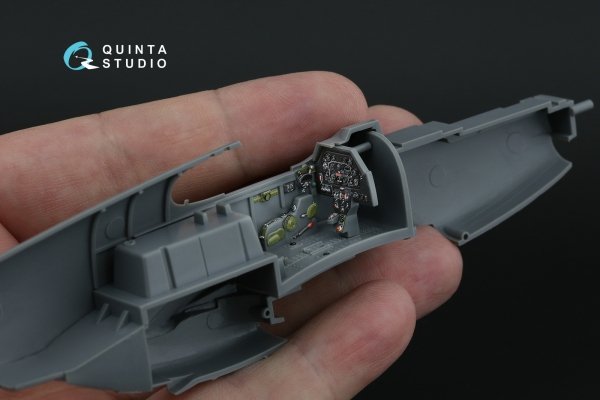 Quinta Studio QD48482 P-51B/C (Late) 3D-Printed coloured Interior on decal paper (Tamiya) 1/48