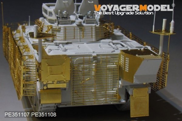 Voyager Model PE351108  Modern British FV510 Worrior TES(H) AIFV Slat Armour 2011 VER Upgrade Set（For MENG SS-017） 1/35