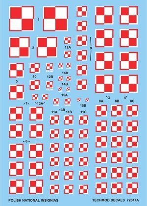Techmod 72047 - Polish National Insignias (1:72)