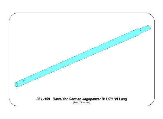 Aber 35L-159 Barrel for German Jagdpanzer IV L/70 (V) Lang (1:35)	