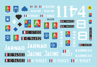 Star Decals 35-C1218 Indochine The Foreign Legion - Regiment Etranger Cavalerie 3 1/35