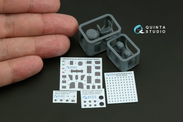 Quinta Studio QP+72021 Big Exterior Set for Ka-52 (Dream Model) 1/72