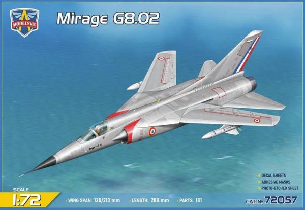 Modelsvit 72057 Mirage G8.02 variable-geometry fighter 1/72