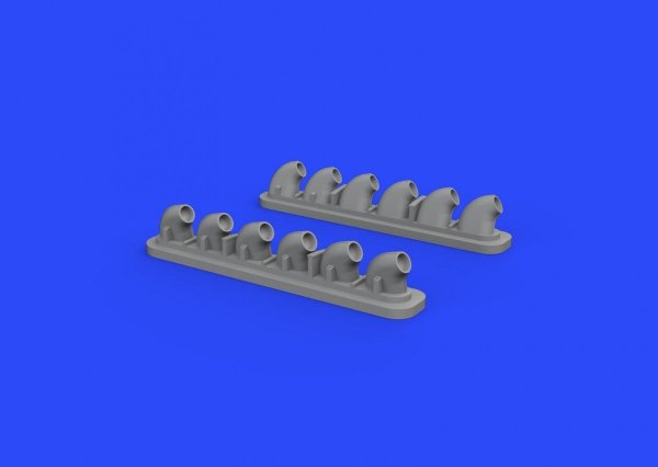 Eduard 632135 P-40E exhaust stacks 1/32 HASEGAWA