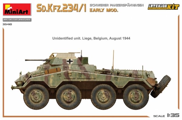 MiniArt 35410 Sd.Kfz.234/1 Schwerer Panzerspahwagen. EARLY MOD. INTERIOR KIT 1/35