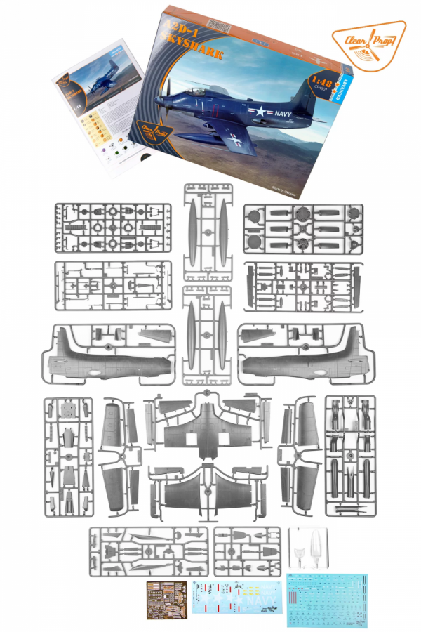 Clear Prop! CP4801 A2D-1 Skyshark ADVANCED KIT 1/48