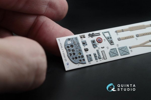 Quinta Studio QD48020 IL-2 3D-Printed &amp; coloured Interior on decal paper (for Tamiya kit)  1/48