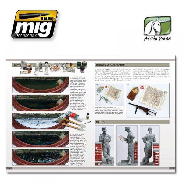 AMMO of Mig EURO0012 Jimenez LANDSCAPES OF WAR: THE GREATEST GUIDE - DIORAMAS Vol.III - Rural Enviroments (English)