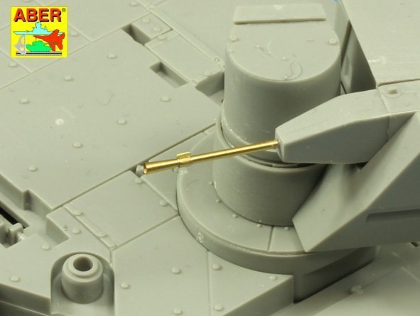 Aber 35 L-187 Armament for Russian Main Battle Tank T-14 ARMATA barrel for 125 mm 2A82-1M cannon &amp; barrel for 12,7 mm Kord AA MG 1/35