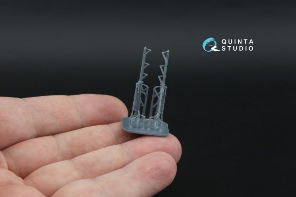 Quinta Studio QT48150 Browning .50 AN_M2 (fixed) Machine Gun, 2 pcs (for all kits) 1/48