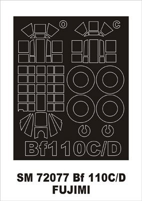 Montex SM72077 Bf-110C/D FUJIMI