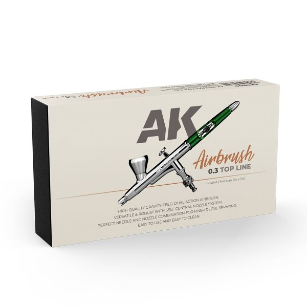 AK Interactive AK9600 AK AIRBRUSH – TOP LINE 0.3 - 2 ml &amp; 7 ml