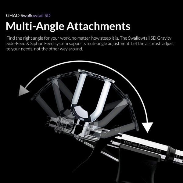 Gaahleri 43011 Ace Series GHAC-Swallowtail SD 0,28 &amp; 0,5 mm Airbrush