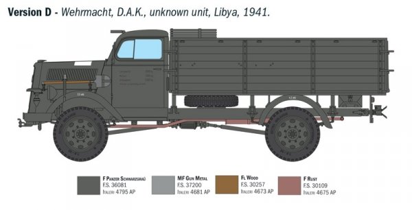 Italeri 6760 Kfz. 305 Opel Blitz Typ A 4x4 1/35