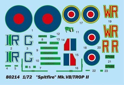 Hobby Boss 80214 Spitfire MK.Vb TROP (1:72)