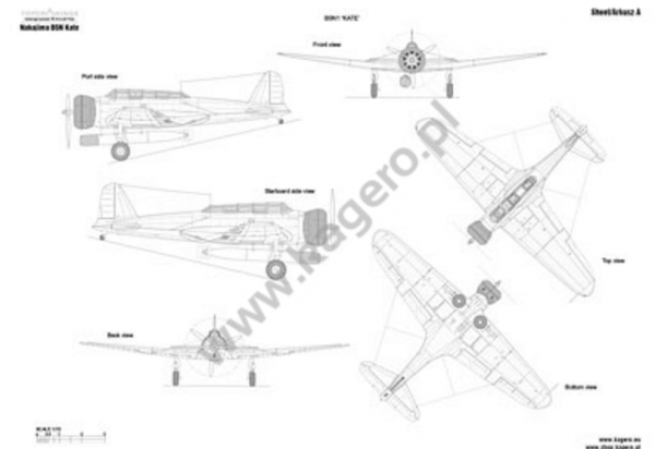 Kagero 7100 Nakajima B5N KATE. B5N1,B5N2 EN/PL