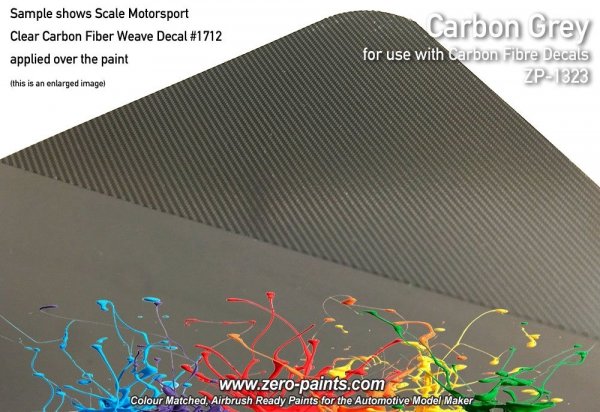 Zero Paints ZP-1323 Carbon Grey (Carbon Fibre Grey) Paint 60ml