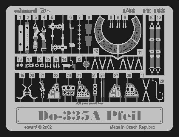 Eduard FE168 Do 335A Pfeil 1/48 Tamiya