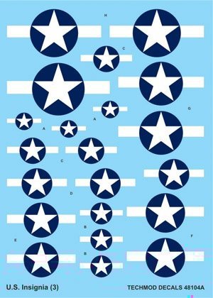 Techmod 48104 - US National Insignia 1943-1945 (1:48)