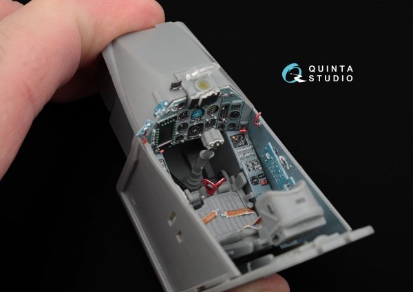 Quinta Studio QD32002 Su-25SM 3D-Printed &amp; coloured Interior on decal paper (for Trumpeter kit) 1/32