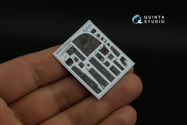 Quinta Studio QDS-48324 A-6E 3D-Printed coloured Interior on decal paper (Kinetic) (Small version) 1/48