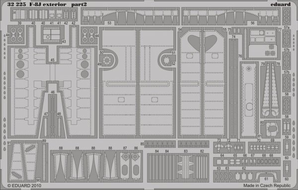 Eduard 32225 F-8J exterior TRUMPETER 1/32