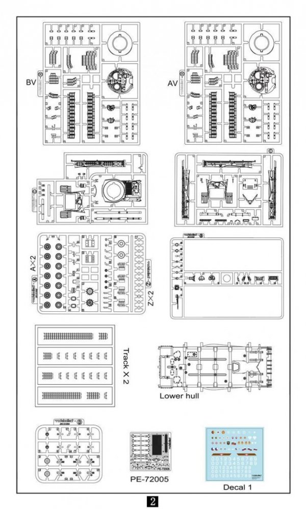 Modelcollect UA72128 Soviet Army T-64AV/BV 2 IN 1 Main Battle Tank (1:72)