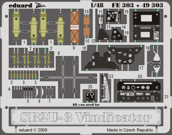 Eduard 49303 SB2U-3 1/48 ACCURATE MINIATURES