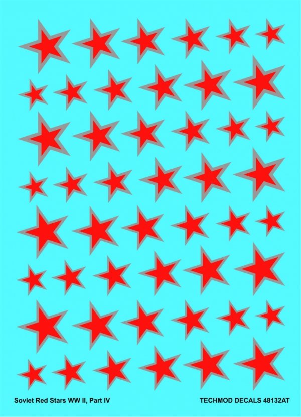 Techmod 48132 Soviet Red Stars 1/48