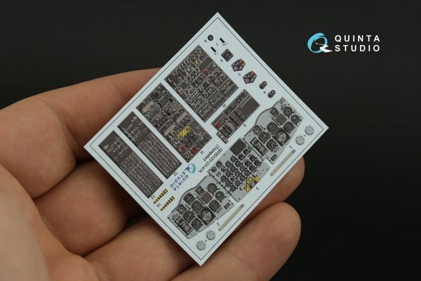 Quinta Studio QD35123 CH-47A 3D-Printed coloured Interior on decal paper (Trumpeter) 1/35
